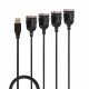 Lindy 42675 cavo seriale Nero 0,94 m USB tipo A DB 9 42675 LND