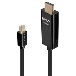 Lindy 40911 cavo e adattatore video 1 m Mini DisplayPort HDMI tipo A Standard Nero