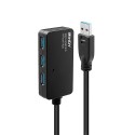 Lindy 43159 hub di interfaccia USB 3.2 Gen 1 3.1 Gen 1 Type-A 5000 Mbits Nero