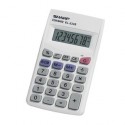 Sharp EL-233SB calcolatrice Tasca Calcolatrice di base Bianco EL233SB