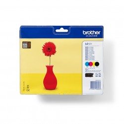 Brother LC121VALBP cartuccia dinchiostro 4 pz Originale Nero, Ciano, Magenta, Giallo