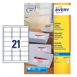 Avery J8160 25 etichetta per stampante Bianco