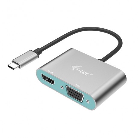 i tec Metal USB C HDMI and VGA Adapter C31VGAHDMIADA