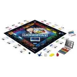 Hasbro Monopoly Super Electronic Banking gioco in scatola, Gaming, edizione italiana E8978103