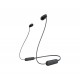 Sony WI C100 Auricolare Wireless In ear Musica e Chiamate Bluetooth Nero WIC100B.CE7