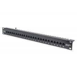 Digitus CAT 3 ISDN Patch Panel, unshielded, black DN 91325 1 B