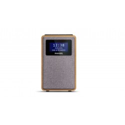 Philips TAR500510 radio Orologio Digitale Grigio, Legno TAR5005 10