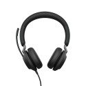 Jabra Evolve2 40, UC Stereo Auricolare Cablato A Padiglione Ufficio USB tipo-C Bluetooth Nero 24089-989-899