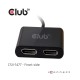 CLUB3D USB3.2 Gen1 Type A to DisplayPort1.2 Dual Monitor 4K60Hz Video Splitter CSV 1477