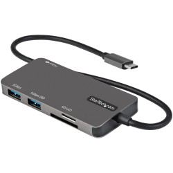StarTech.com Adattatore multiporta USB C Da USB C a 4K HDMI, 100W Power Delivery Pass through, slot SDMicroSD, Hub USB ...