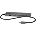 StarTech.com Adattatore multiporta USB C - Da USB-C a HDMI 2.0 4K 60Hz, 100W Power Delivery Pass-through, slot SDMicroSD, ...