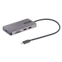 StarTech.com Adattatore USB C Multiporta, Doppio HDMI 4K 60Hz, Hub USB A 5Gbps a 2 porte, 100W Power Delivery Pass-Through, ...
