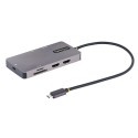 StarTech.com Adattatore USB C Multiporta, Doppio HDMI 4K 60Hz, Hub USB A 5Gbps a 2 porte, 100W Power Delivery Pass-Through, ...