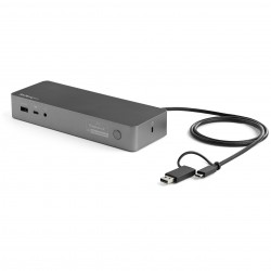 StarTech.com Docking station USB C e USB A Docking station ibrida universale per computer portatili con 100W Power ...