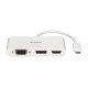 D Link DUB V310 replicatore di porte e docking station per notebook Cablato USB 3.2 Gen 1 3.1 Gen 1 Type C Bianco