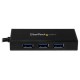 StarTech.com Hub Portatile USB 3.0 con Adattatore NIC Ethernet Gigabit Gbe in alluminio con cavo UASP ST3300GU3B