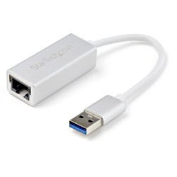 StarTech.com Adattatore di rete USB 3.0 a Ethernet Gigabit Argento USB31000SA