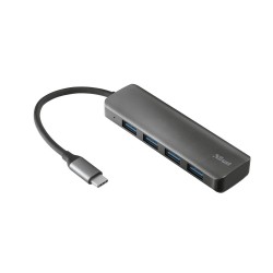 Trust 23328 hub di interfaccia USB 3.2 Gen 1 3.1 Gen 1 Type A 5000 Mbits Grigio