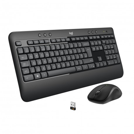 Logitech MK540 Advanced Combo Tastiera e Mouse Wireless per Windows, Ricevitore USB Unifying 2,4 GHz, Tasti di Scelta Rapida...