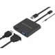 Conceptronic DONN09B cavo e adattatore video 0,2 m USB tipo C HDMI VGA D Sub USB Type A 3.5mm Nero