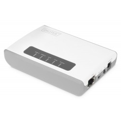 Digitus Wireless Multifunction Network Server USB 2.0 a 2 porte, 300 Mbps DN 13024