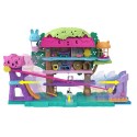 Mattel Pollyville Casa sullAlbero dei Cuccioli, playset a 5 piani, 15+ pezzi gioco 2 bambole, veicolo, 4 animali e molto ...
