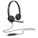 Logitech H340 Auricolare Cablato A Padiglione Ufficio USB tipo A Nero 981-000475