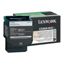 Lexmark C54x, X54x Black Return Programme Toner Cartridge 1K Original Nero C540A1KG