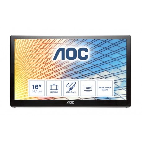 AOC 59 Series E1659FWU LED display 39,6 cm 15.6 1366 x 768 Pixel Nero