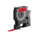 DYMO D1 - Standard Etichette - Nero su rosso - 9mm x 7m S0720720A