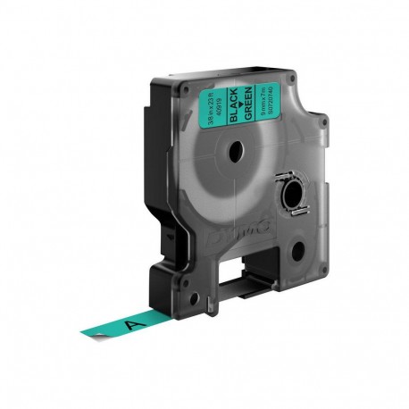 DYMO D1 Standard Etichette Nero su verde 9mm x 7m S0720740A