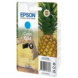 Epson 604 cartuccia dinchiostro 1 pz Originale Resa standard Ciano C13T10G24020