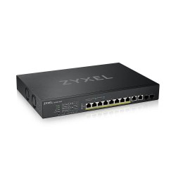 ZyXEL XS1930 12HP ZZ0101F switch di rete Gestito L3 10G Ethernet 100100010000 Supporto Power over Ethernet PoE Nero