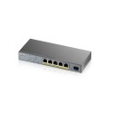 ZyXEL GS1350-6HP-EU0101F switch di rete Gestito L2 Gigabit Ethernet 101001000 Supporto Power over Ethernet PoE Grigio