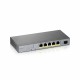 ZyXEL GS1350 6HP EU0101F switch di rete Gestito L2 Gigabit Ethernet 101001000 Supporto Power over Ethernet PoE Grigio