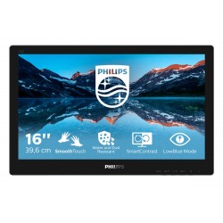 Philips 162B9TN00 Monitor PC 39,6 cm 15.6 1366 x 768 Pixel HD LCD Touch screen Da tavolo Nero