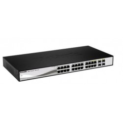D Link DGS 1210 26 switch di rete Gestito L2 Gigabit Ethernet 101001000 1U Nero, Grigio