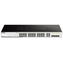 D Link DGS 1210 24 switch di rete Gestito L2 Gigabit Ethernet 101001000 1U Nero