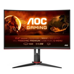 AOC G2 C24G2UBK Monitor PC 59,9 cm 23.6 1920 x 1080 Pixel Full HD LED Nero, Rosso