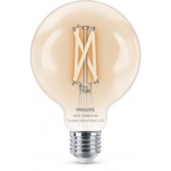 Philips LED Lampadina Smart Filament Dimmerabile Luce Bianca da Calda a Fredda Attacco E27 60W Globo 929003018221