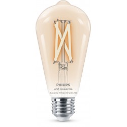 Philips LED Lampadina Smart Filament Dimmerabile Luce Bianca da Calda a Fredda Attacco E27 60W Edison 929003018621