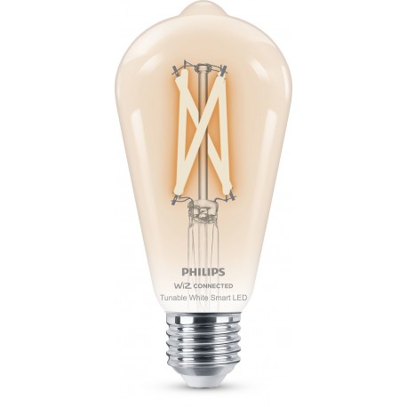 Philips LED Lampadina Smart Filament Dimmerabile Luce Bianca da Calda a Fredda Attacco E27 60W Edison 929003018621