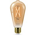 Philips LED Lampadina Smart Filament Ambrata Dimmerabile Luce Bianca da Calda a Fredda Attacco E27 50W Edison 929003018721