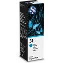 HP 31 70-ml Cyan Original Ink Bottle Originale 1VU26AE