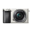 Sony α Alpha 6000L, fotocamera mirrorless con obiettivo 16-50 mm, attacco E, sensore APS-C, 24.3 MP, argento ILCE6000LS.CEC
