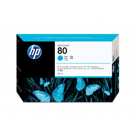 HP Cartuccia inchiostro ciano 80, 350 ml C4846A