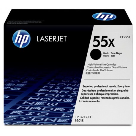 HP Cartuccia Toner originale nero ad alta capacit LaserJet 55X CE255X