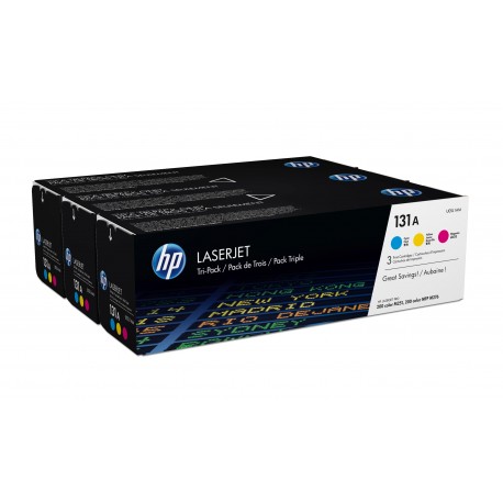 HP Confezione da 3 cartucce Toner originali cianomagentagiallo LaserJet 131A U0SL1AM