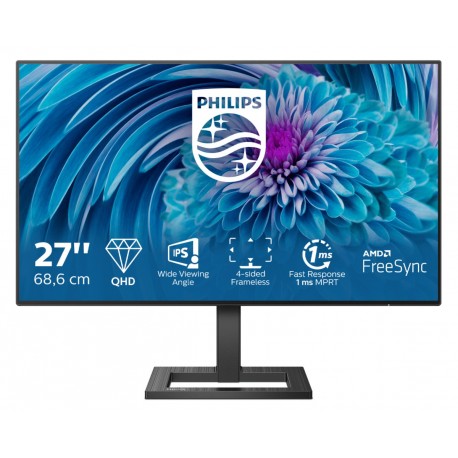 Philips E Line 275E2FAE00 Monitor PC 68,6 cm 27 2560 x 1440 Pixel 4K Ultra HD LED Nero