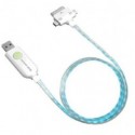 Kentron Cavo luminoso e ricarica con Mini USB, Micro USB e 30 pin 1 Mt per iPod, iPhone, iPad KELIGHTRIO